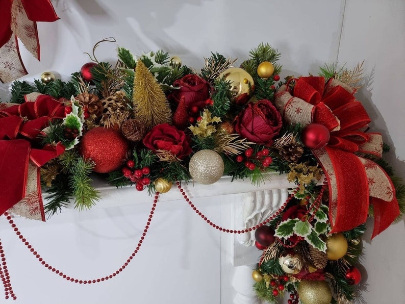 Christmas Garland Fireplace Garland/ Holiday Decorchristmas Etsy UK