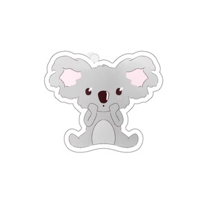 Little Koala ~ Adesivi fustellati, regalo per amanti degli animali, decorazione per laptop, cameretta per bambini, amanti della natura, cancelleria ecologica, regalo per lei