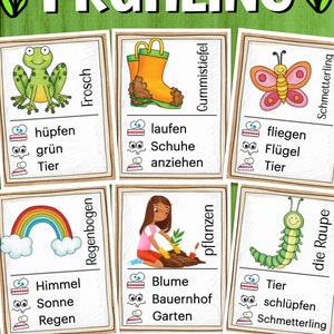Juego de primavera alemán para niños de primaria DAZ (¡No lo digas!)