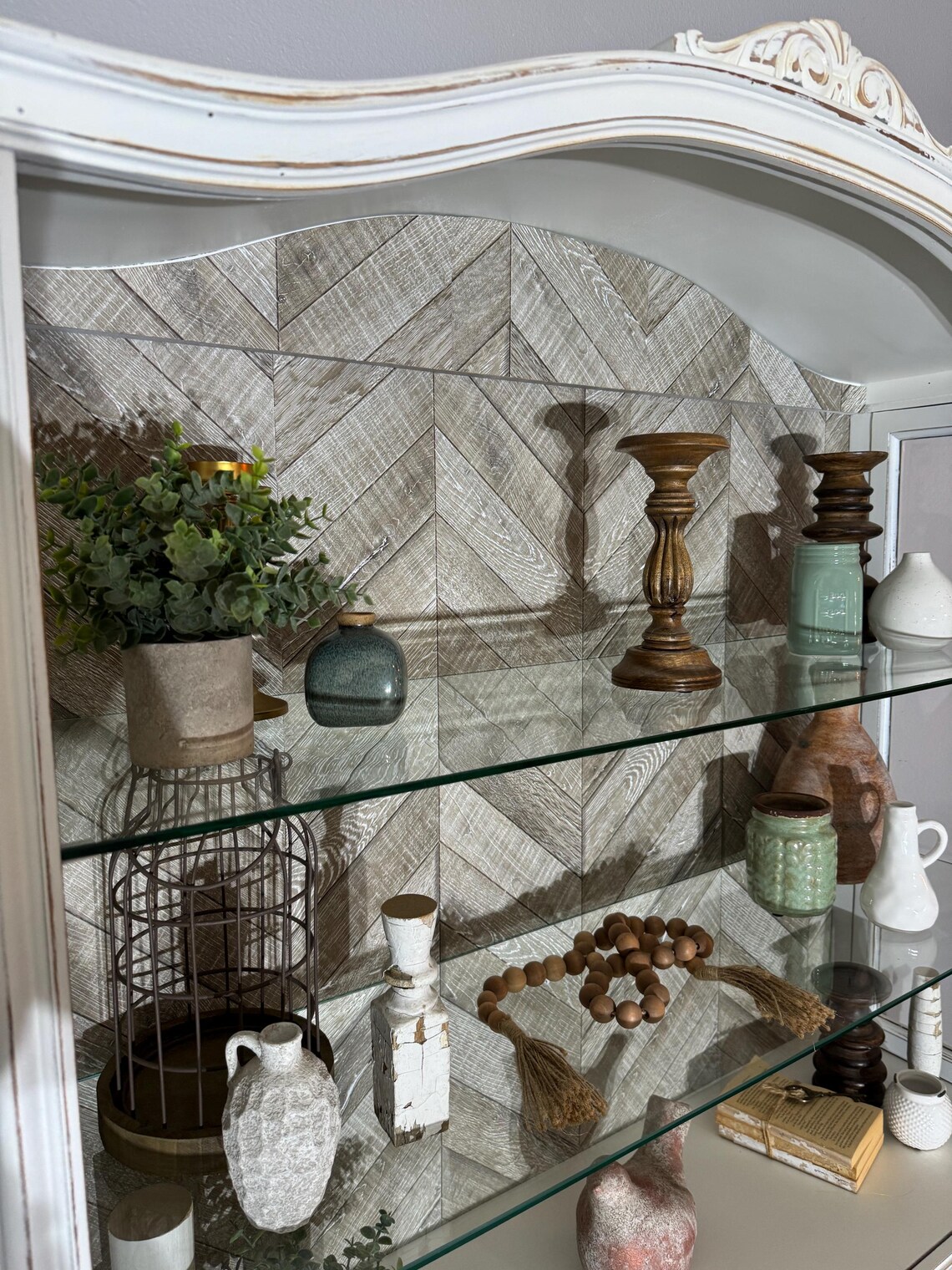 Farmhouse Antique Arched Hutch - Etsy