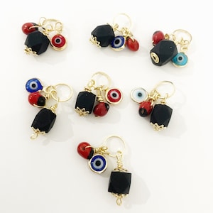 Evil Eye Charms, Jet Charms, Protective Charms, Three Graces Charms,Azabache Charms, Jet Hand made Charm, Evil Eye Jewelry.