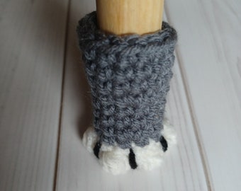 PDF PATTERN ONLY crocheted cat paw chair socks