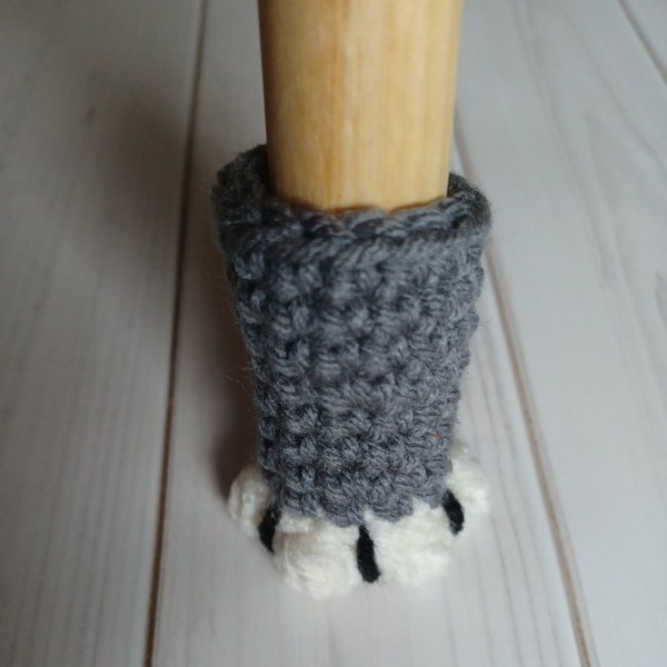 PDF PATTERN ONLY crocheted cat paw chair socks