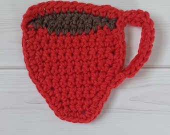 PDF PATTERN ONLY crocheted coffee cup coaster