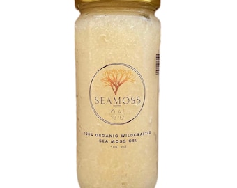 Sea Moss Gel, Wildcrafted, Organic, Vegan, gluten-free, Dr Sebi Approved, Wildcrafted in Grenada