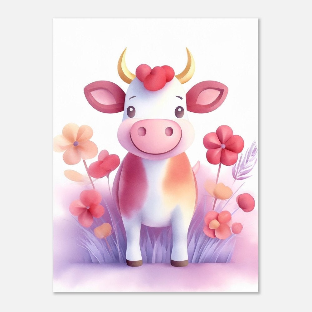 Funny Cow Premium Matte Vertical Posters