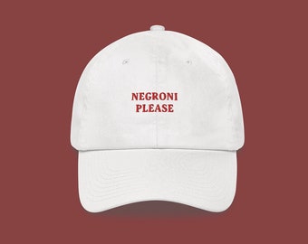 Negroni Please - Embroidered cap