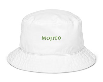 Mojito - Organic Embroidered Bucket Hat