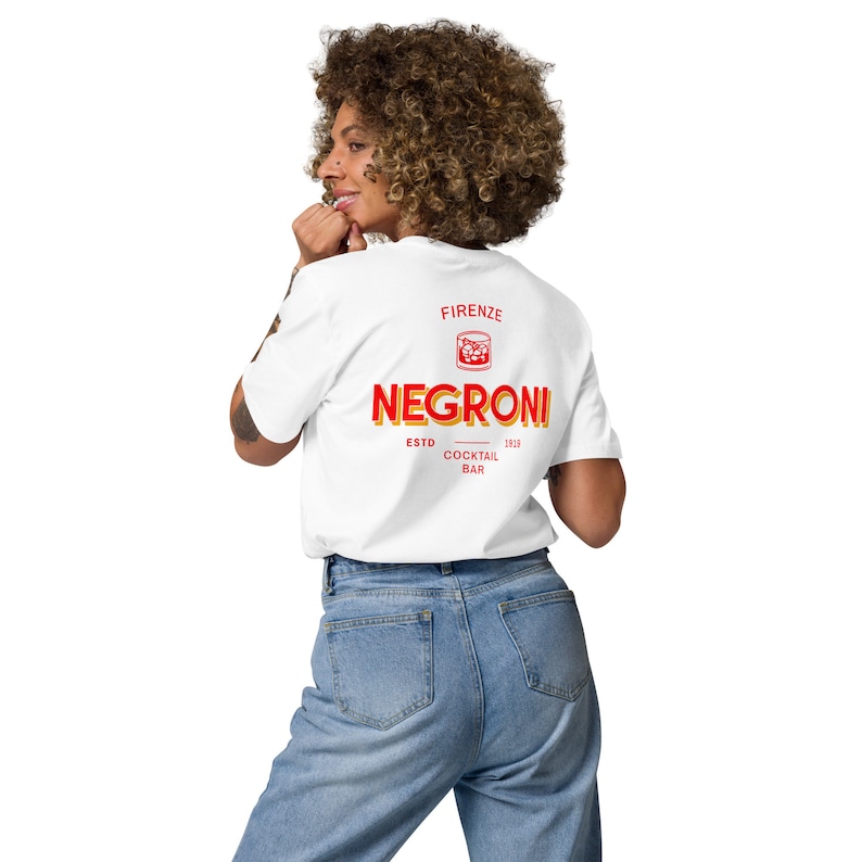 Negroni Cocktail Bar T-shirt bio image 6