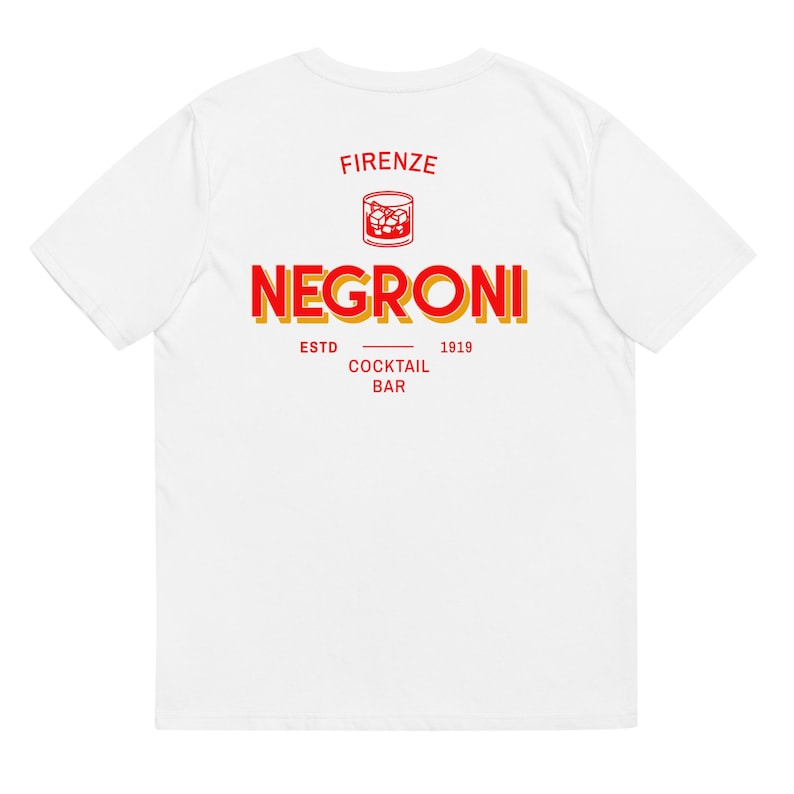 Negroni Cocktail Bar T-shirt bio image 2