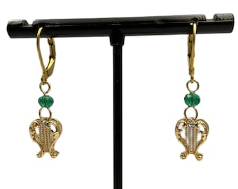 Pendientes asimétricos inspirados en Harp Venti Genshin Impact