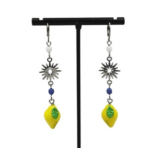 Bombes citronnées Motojirou Kajii boucles d’oreilles inspirées Bungou chiens errants