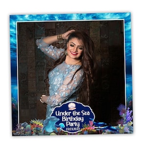 360 Under the Sea Birthday Overlay for Photo Booth Spinner
