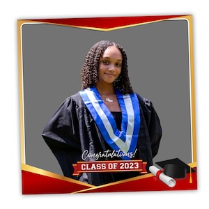 Graduation 360 Overlay for Photo Booth Spinner