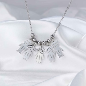 Collar con dije para mamá • Collar con dije para niño y niña • Collar personalizado para mamá • Joyas para mamá • Regalo personalizado para el Día de la Madre • Encanto para niños