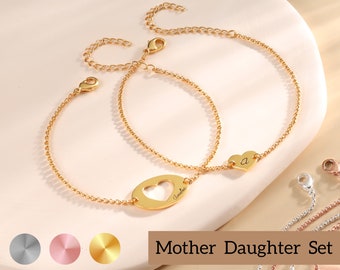 Mother Daughter Matching Bracelet Set - Set of 2,3,4 Loving Bond - Perfect Gift for Mom & Daughter - Birthday, Special Occasion