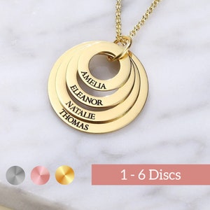 Feiern Sie Mutter Schmuck - Benutzerdefinierte Mutter Halskette - Kinder Namen Kette - Personalisierte Familie Accessoire - Mama&#39;s Initial Halskette