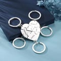 Best Friends Keychain Set – Personalized Split Heart Puzzle, Engraved Names, Matching Sister Gifts product logo
