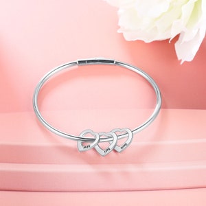 Pulsera con nombre personalizado para mamá, pulsera con nombre de niño para mamá, abuela, pulsera familiar personalizada, regalo único para el cumpleaños de mamá