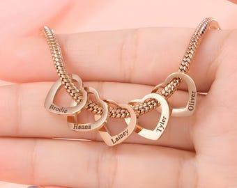 Bracciale Regolabile Nonna E Nipote Con Serpente E Strass – Gioiello In Acciaio Inossidabile, Regalo Per Compleanno O Natale