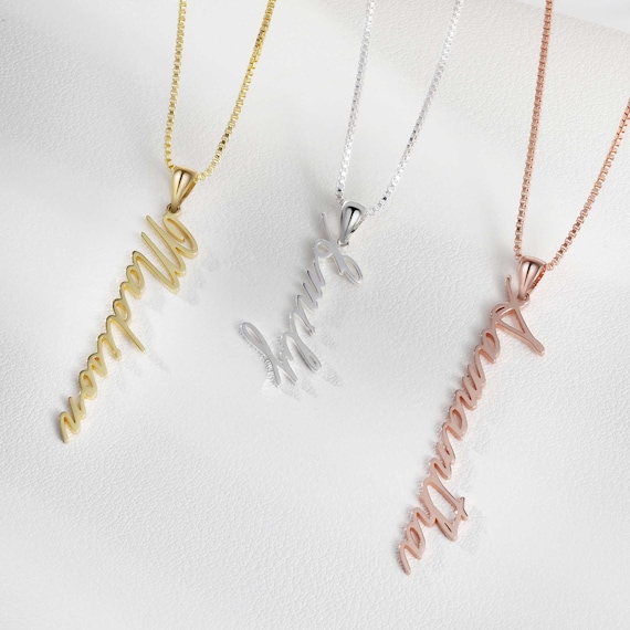 Collana Targhetta Danielle In Argento Sterling – Personalizzata, Catena Rolo 16 Pollici - Foto 1