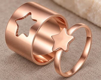 Mother Daughter Ring Set, Matching Birthstone Rings, Infinity Love Knot Rings, Gift for Mom and Daughter