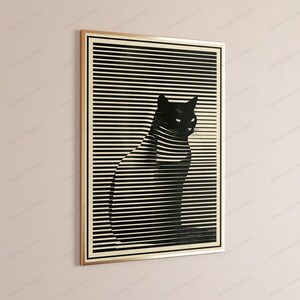 Minimalist Vertical Wall Art Print | Clean Line Art Poster | Modern Minimal Decor | Digital Download image 3