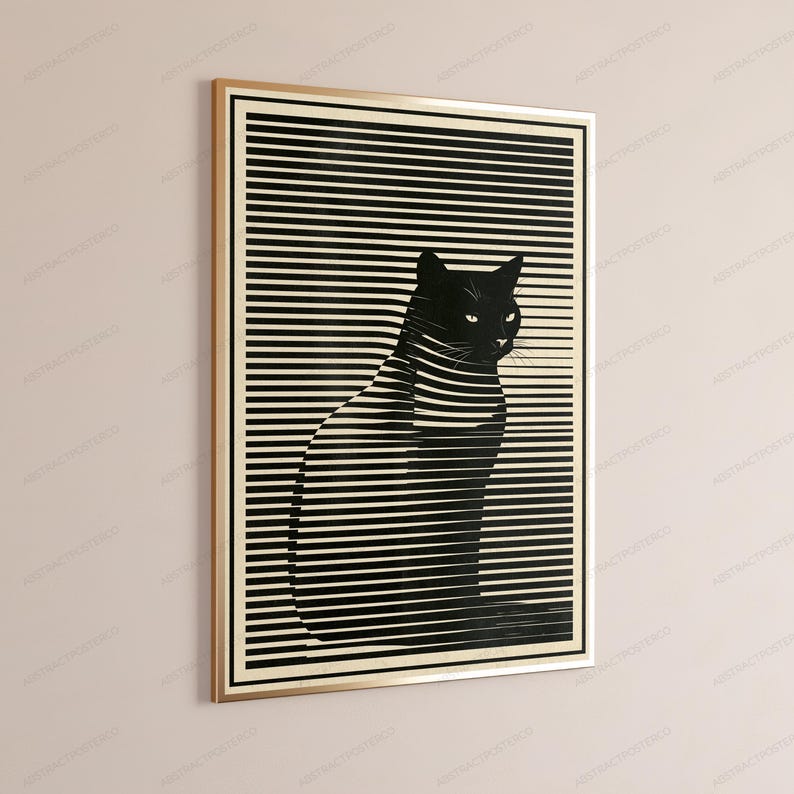 Minimalist Vertical Wall Art Print | Clean Line Art Poster | Modern Minimal Decor | Digital Download image 3