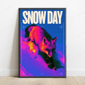 Neon Wolf Pop Art Print | Vibrant Wildlife Wall Art | Modern Home Décor