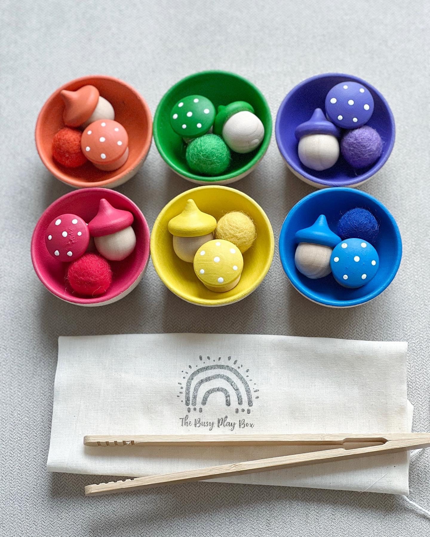 Rainbow Sorting Set Montessorisorting Activity Etsy