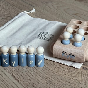 Wooden Car With Pegs *customizable*