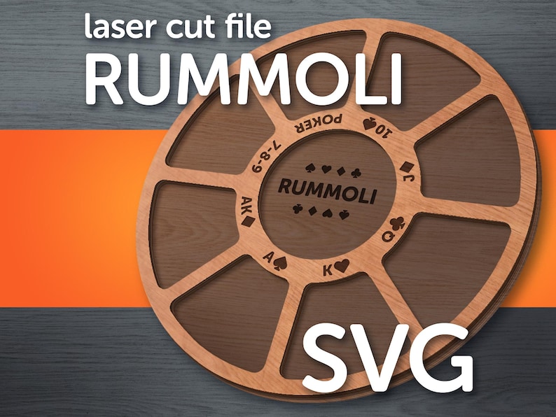 Rummoli Board SVG File: Laser Cut Template (digital Download) - Etsy