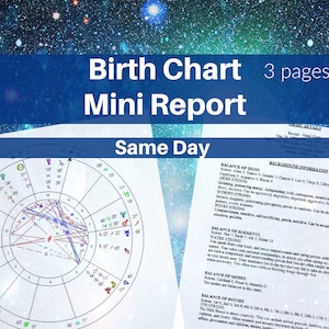 Le même jour| Rapport sur le mini thème astral | Astrologie | fichier pdf