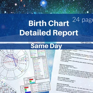 El mismo día / Carta natal detallada en profundidad e informe natal / Astrología / archivo pdf