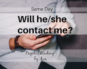 Same Day | Will He/She Contact Me? Yes/No | pdf