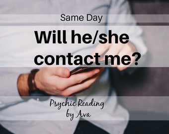 Same Day | Will He/She Contact Me? Yes/No | pdf