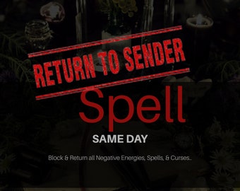 Same Day! Return to Sender Spell | Return EVERYTHING | pdf