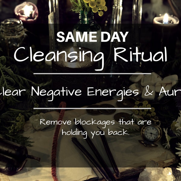 Same Day | Cleansing Ritual Spell | Remove all Negative Entities Energies | Clear Aura | Remove Blockages & Karma | Restore Chakra | pdf