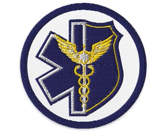 Iron-On Law Enforcement EMT, EMS Embroidered patch