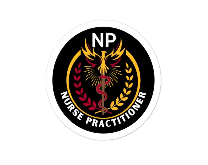 Nurse Practitioner Kiss-cut vinyl decal