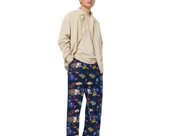 EMS All-over print unisex wide-leg pants