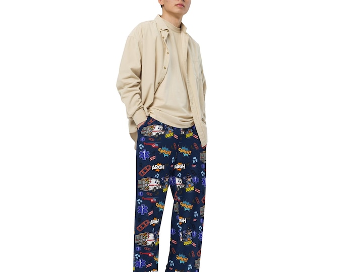 EMS All-over print unisex wide-leg pants