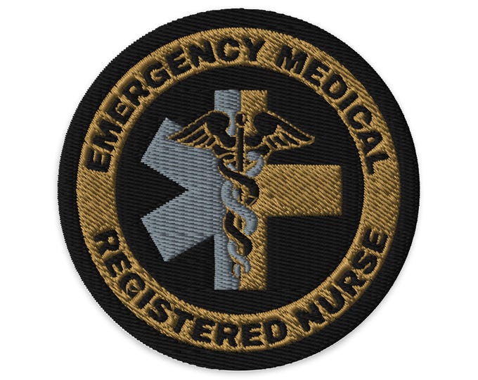 Emergency Medical Registered Nurse Subdued Embroidered patch