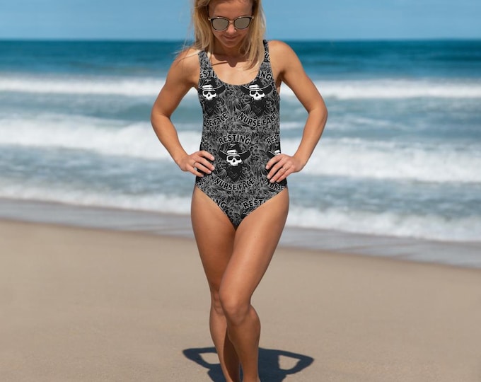 Resting Nurse Face One-Piece Swimsuit