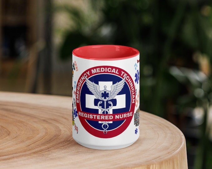 RN EMT Mug with Color Inside