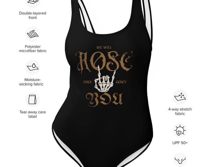 We Will ROSC You, Emergency, One-Piece Swimsuit