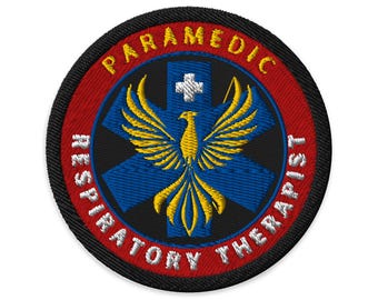 Paramedic Respiratory Therapist Embroidered patch