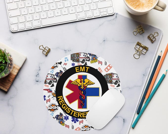 OG EMT RN Round mouse pad