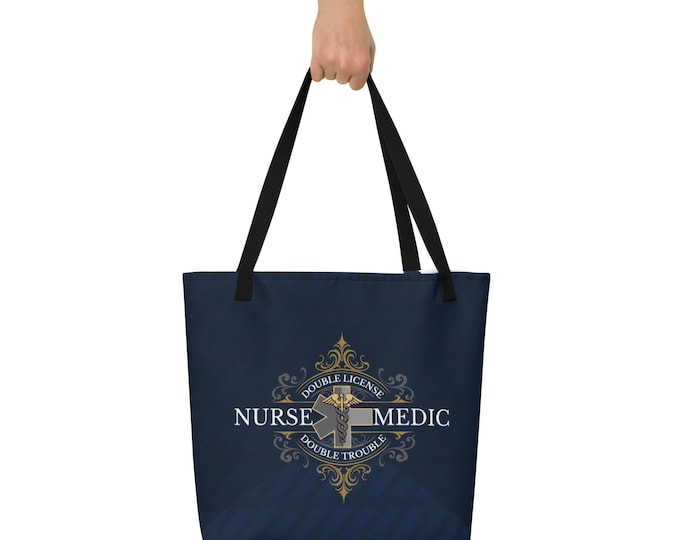 Nurse Medic "Double License Double Trouble" Tote