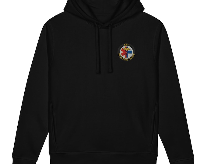 OG EMT RN Embroidered side pocket hoodie